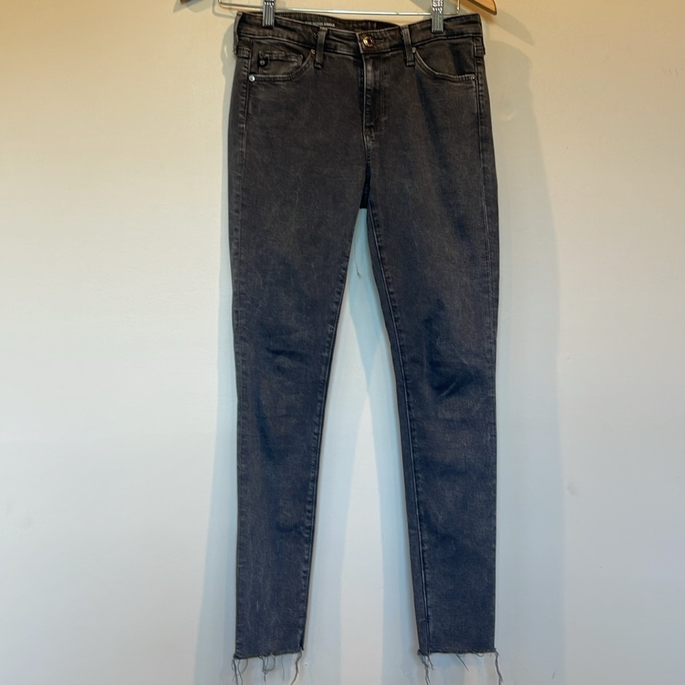 AG women’s the middi mid rise legging  ankle gray jeans 26